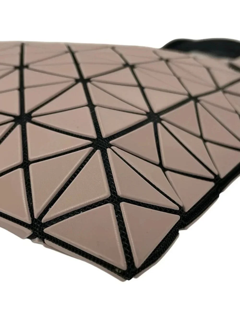 BAOBAO ISSEYMIYAKE Prism Matte BB13-AG507 Pink Beige PVC Polyester Tote Bag